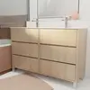 AURLANE Pack Meuble Salle de Bains 120 cm Chêne Clair, 6 tiroirs avec Vasque Céramique - XENOS