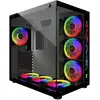 MRED - Boîtier PC Gamer ATX - Blanc RGB Crystal Sea
