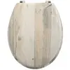Abattant Wc - MSV - MDF Ombo - Marron - Universel - 42,5x36,5x5cm