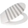 MSV Abattant Wc Thermo Dur Seauville Gris & Blanc - Charnières Ps