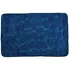 MSV 2108395 Galets Tapis de Bain Bleu 40 x 60 cm