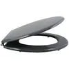 Abattant WC MSV - MDF - Charnières inox - Anthracite