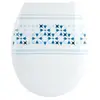 MSV Abattant WC Blanc/Bleu, 45,5 x 37 x 5 cm, 29 unités