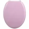 Msv Abattant Wc Mdf Cléo Rose Poudré - Charnières Inox
