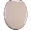 Abattant Wc MDF Beige - MSV - Universel - Acier Inoxydable - Accessoires de salle de bain