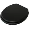 Abattant Wc MDF Noir Mat - MSV - Universel - Entraxe de fixation universelle
