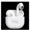 JAYM TS-123B - Écouteurs sans fil avec micro - intra-auriculaire - Bluetooth - blanc