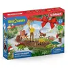 Calendrier de l'avent Dinosaures Schleich Jurassic - 24 figurines et accessoires - Jouets et carte offerte