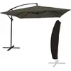 Happy Garden Parasol Déporté Molokai Carré 2,7x2,7m Gris + Housse