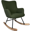 HAPPY GARDEN Fauteuil à bascule en tissu boucle vert kaki KAIRA Vert