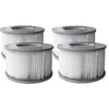 Lot de 4 cartouches filtrantes pour spa gonflable MSPA - Blanc
