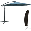 Parasol déporté OAHU rond 3m de diamètre bleu gris + housse