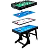 Table multi-jeux 4 en 1 - HAPPY GARDEN - Noir - Pour enfant - Baby-foo...