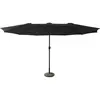 Happy Garden Parasol Double 2,7x4,6m Linai Noir