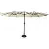 HAPPY GARDEN Parasol double 2,7x4,6m LINAI beige Beige