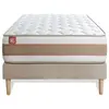 Ensemble LE DÉLICAT 90x190cm Ressorts ensachés + Mémoire de forme 5 zo...