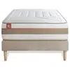 Ensemble LE TENDRE 90x190cm Ressorts ensachés + Mémoire de forme 7 zon...