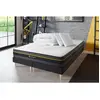 SLEEPFIT Pack Matelas Active 180x200 + Double Sommiers Noir 90x200 + C...