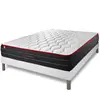 Somness Ensemble Sommier + Matelas Boost Ressorts Ensaches Et Memoire ...