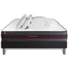 Somness Pack Matelas Regen 140x200 + Sommier Noir + Couette + 2 Oreill...