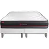 SOMNESS Ensemble double sommier + matelas REGEN à mémoire de forme 180x200 180 x 200 cm Blanc