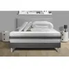 VITALIT Pack Prêt A Dormir Vitalmemo Back 140 X 190 Cm Sommier Kit Gri...
