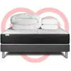 VITALIT Pack Prêt A Dormir Vitalmemo One 160 X 200 Cm Sommier Kit Gris