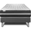 VITALIT Ensemble Vitalspring Zen 90 X 200 Cm Sommier Kit Gris