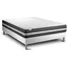 VITALIT Ensemble Vitalspring Zen 200 X 200 Cm Sommier Kit Blanc