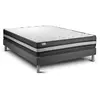 VITALIT Ensemble Vitalpower Zen 160 X 200 Cm Sommier Kit Gris
