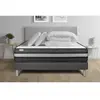 VITALIT Ensemble sommier matelas 160x200 VITALPOWER ZEN Mémoire de forme ProfiZone - 23 cm - Ferme - sommier kit gris + 2 oreillers + couett