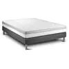 VITALIT Ensemble sommier matelas 180x200 VITAL RELAX Mousse - 18 cm - Ferme - sommier kit gris