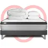 VITALIT Pack Prêt A Dormir Vital Ergo 140 X 190 Cm Sommier Kit Gris
