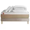 Pack Prêt A Dormir Matelas Le Soyeux 160x200cm Ressorts Ensaches + Mem...