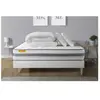 Septnuits Pack Matelas + Sommier Kit Blanc 140x190 Memo Spring Ressort...