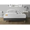 Septnuits Pack Matelas + Sommier Kit Gris 180x200 Memo Luxe Ressorts E...