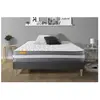 SEPTNUITS Ensemble sommier matelas 180x200 Memo Plus Mémoire de forme - Ferme - Gris
