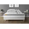 Septnuits Pack Matelas + Sommier Kit Blanc 160x200 Memo Zen Mousse A M...