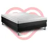VITALIT Ensemble Vital Form 160 X 200 Cm Sommier Kit Noir