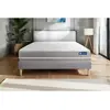 ACTISOM Ensemble sommier matelas 140x200 Actilatex touch - 20 cm - Equilibré - sommier kit gris