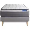 Actisom Ensemble Matelas Actilatex Plus 90x200 Latex+Memoire De Forme ...