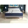 ACTISOM Ensemble sommier matelas 180x200 Actiflex life - 22 cm - Très ferme - sommier kit gris + 2 oreillers + couette
