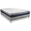 ACTISOM Ensemble ACTIMEMO CONFORT Matelas mémoire de forme 120x200 cm Maxi épaisseur 7zones de confort + som 120 x 200 cm Gris