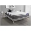 ACTISOM Ensemble sommier matelas 140x190 Actimemo plus - 26 cm - Très ferme - sommier kit gris