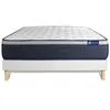 ACTISOM Ensemble matelas Mémoire de forme ACTIMEMO MAX 120x190 cm Maxi épaisseur 7zones de confort + sommier 120 x 190 cm Blanc