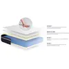 ACTISOM Ensemble ACTIMEMO CONFORT Matelas mémoire de forme 120x200 cm Maxi épaisseur 7zones de confort + som 120 x 200 cm Blanc