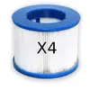 OUTILE Cartouche filtre à vis pour SPA Gonflable ( pas de vis 60mm ) LOT de 4