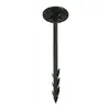 BRIXO Lot de 10 Piquets fixation toile de paillage 20 cm noirs Plastique rigide