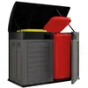 Coffre de jardin - INTEC - 1500L - Polypropylène - Résistant aux intempéries - Verrouillable
