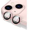 SINO SHEEN Film protection Protection caméra contour aluminium rose pour Iphone 13